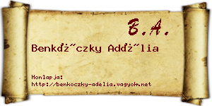 Benkóczky Adélia névjegykártya
